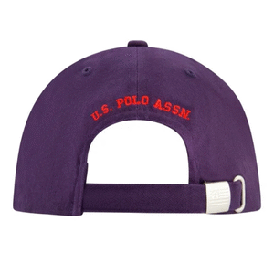 U.S. Polo Assn. American Flag Logo Dad Hat, Cotton Washed Twill Adjustable Baseball Cap with Curved Brim, Blue, One Size - Image 3