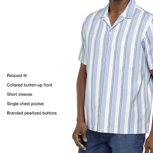 Gap Men's Short Sleeve Button-Up Linen Shirt - Image 4