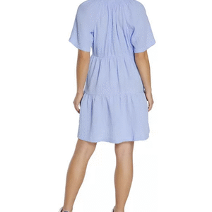 Gap Women's Tiered Dress - Blue - Image 3