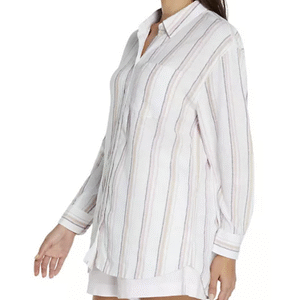 Gap Women's Linen Button Down Top Multicolor - Image 4