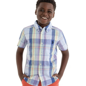 U.S. Polo Assn. Short Sleeve Button-Up Shirt for Boys - Image 1