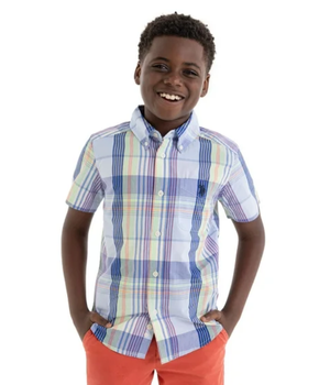 U.S. Polo Assn. Short Sleeve Button-Up Shirt for Boys