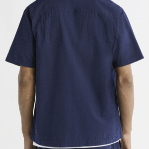 Free Assembly Men's Button Front Seersucker Shirt with Short Sleeves, Sizes XS-3XL - Image 3