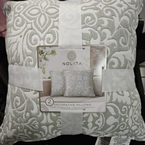 2 Set Nolita Throw Pillow 2 Set Green  20"H x 20"W - Image 1